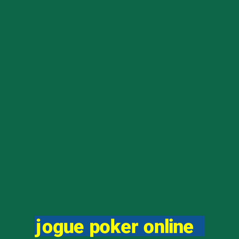 jogue poker online