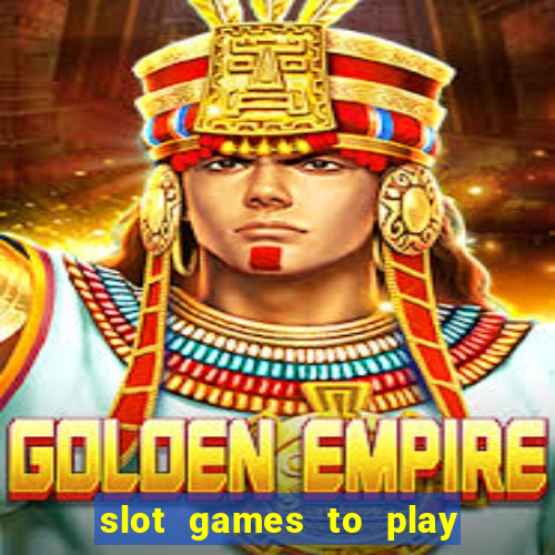 slot games to play for free