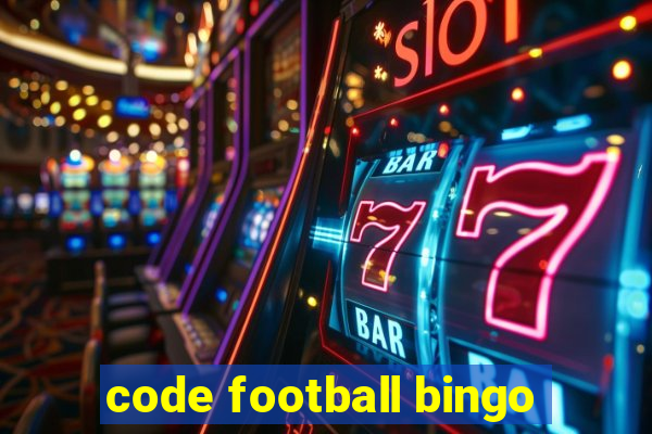 code football bingo