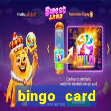 bingo card generator with pictures