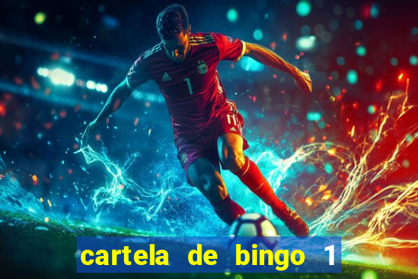 cartela de bingo 1 a 50