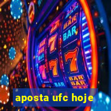 aposta ufc hoje