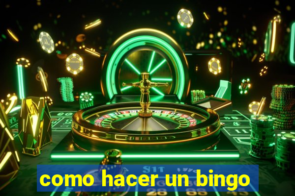 como hacer un bingo