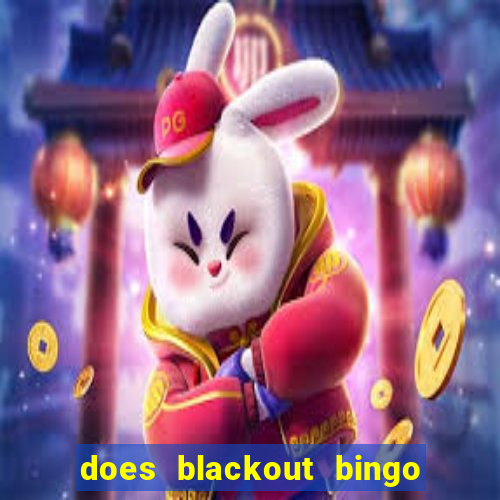 does blackout bingo really pay