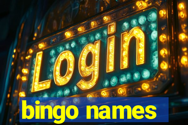 bingo names