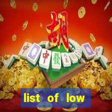 list of low variance slot machines