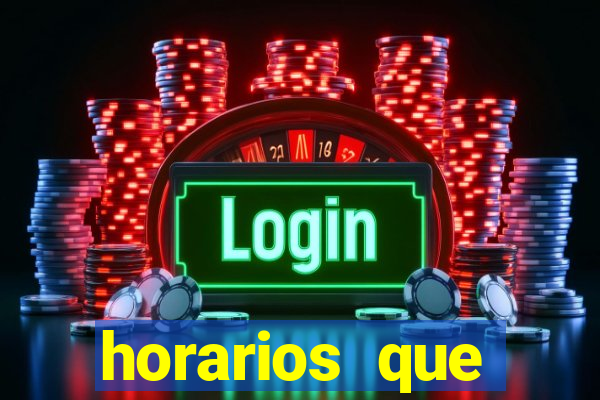 horarios que fortune tiger paga