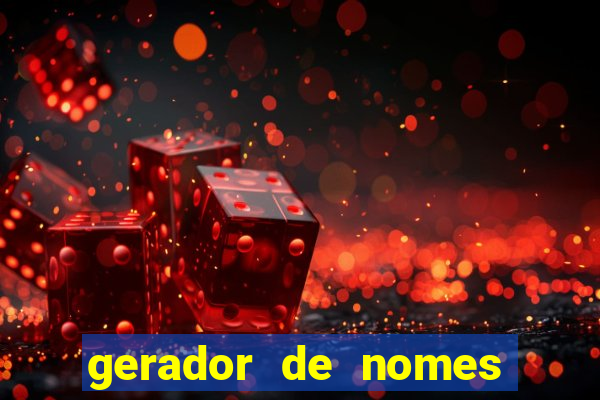 gerador de nomes para jogos