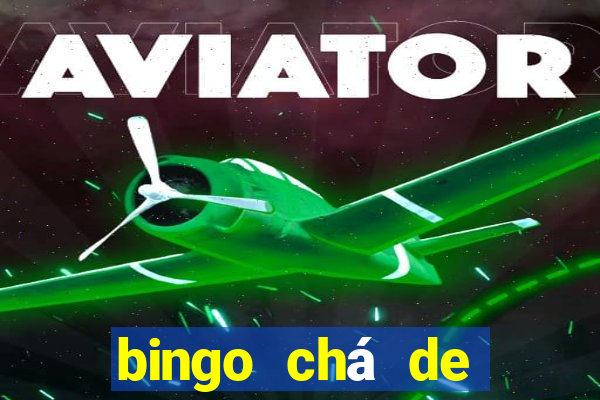 bingo chá de bebê excel