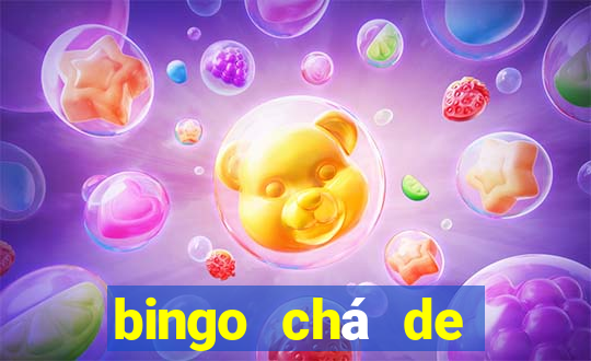 bingo chá de bebê excel