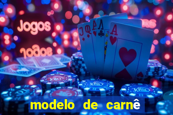 modelo de carnê de pagamento word