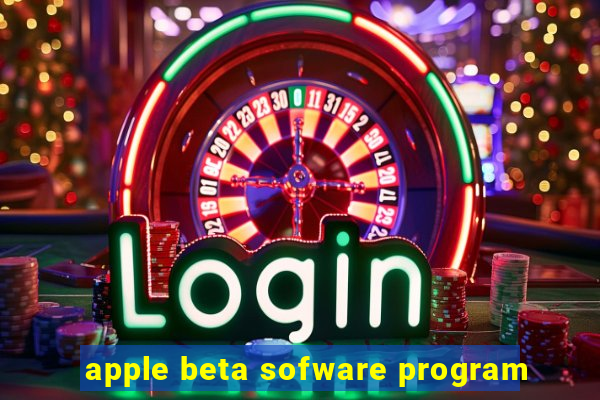 apple beta sofware program