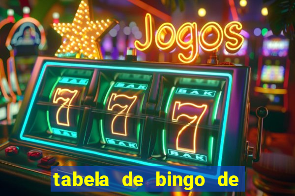 tabela de bingo de 1 a 100