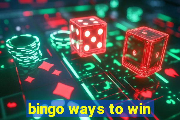 bingo ways to win