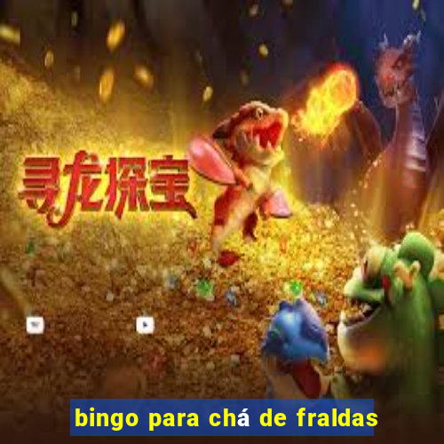 bingo para chá de fraldas